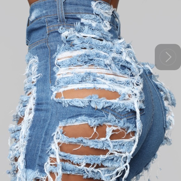 SOLD Fashion Nova Yes Now Distressed High Waist Medium - Picture 6 of 6